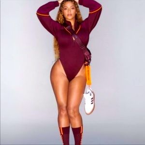 Ivy Park x Adidas Drop 1 Maroon Bodysuit
